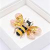 Multi Color Enamel Bee Brooch Glitter Delicate Decor Pin for Christmas Party Outfit Decoration Holiday Exchange Gifts