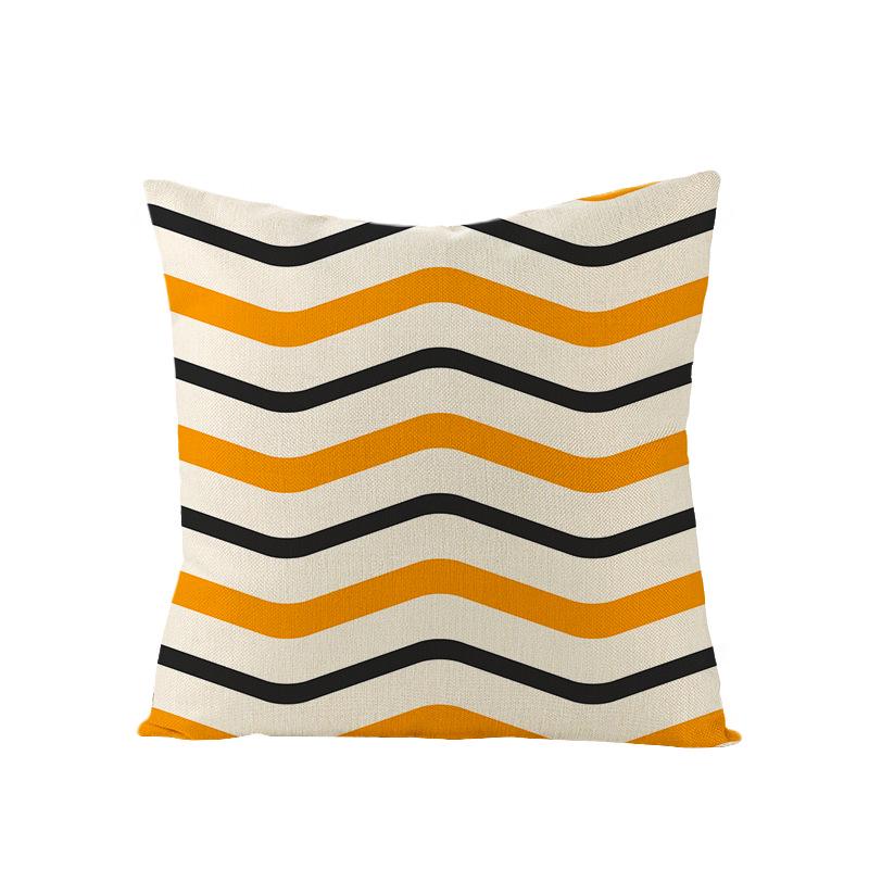 New Home Furnishings Halloween Polyester Pillow Case Home Pumpkin Ghost Fire Cushion Waist Pillow Case