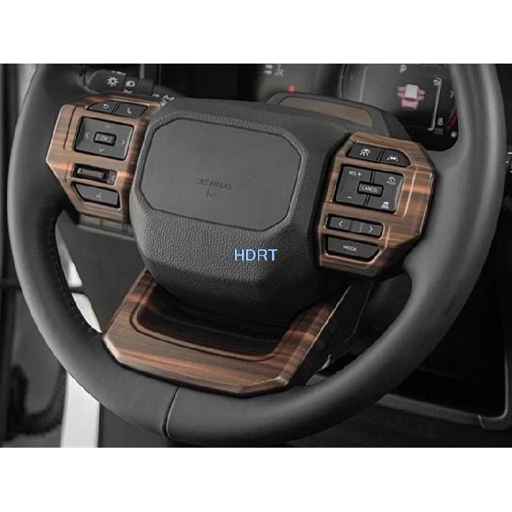 Car Style Gear Shift Lift Switch Panel Air Vent Outlet Cover Peach Wood Interior For Toyota Land Cruiser 250 Prado LC250 2024 +