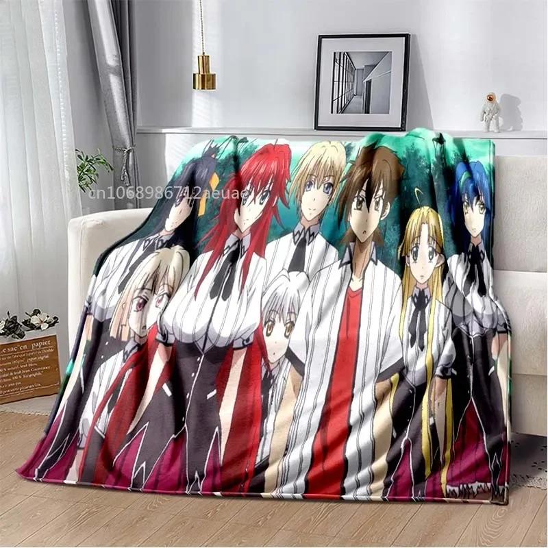 Cartoon Sexy Girl High School DxD Anime 3D Blanket Cover Flannel Blankets for Beds Sofas Warm Bed Sheet Soft Blanket