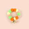 Pet Dog Rainbow Hair Ball Necklace Collar Pet Dog Cat Pet Fur Ball Collar Neckties Dog Grooming Accessories For Christmas Gift