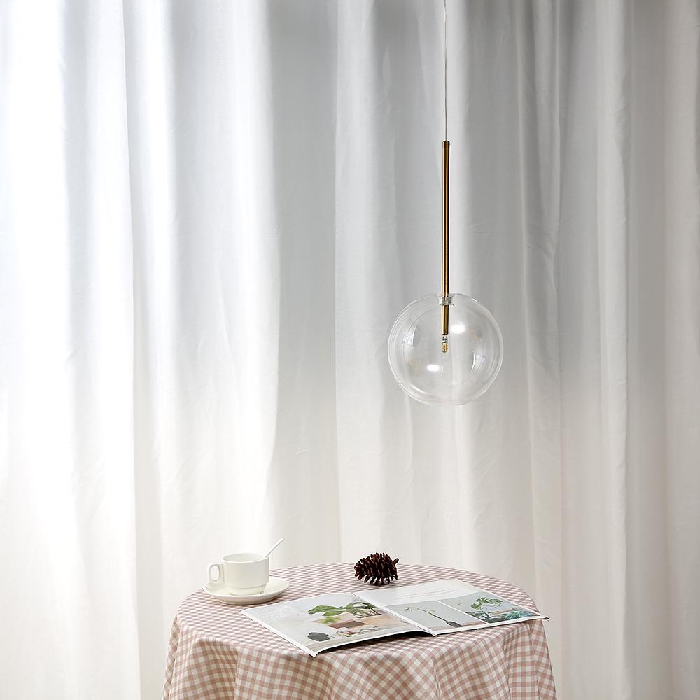 Lămpi suspendate nordice din sticlă transparentă, glob, aur, bilă de sticlă, lampă suspendată, sufragerie, bucătărie, lampă suspendată, corpuri de iluminat cu suspensie decorativă
