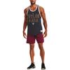Under Armour Project Letter Print Logo Basketball Loose Breathable Training Vest Men Tops Military-Green 1367120-010
