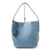 HIROFU Handbag Blue Leather Women 19250B Used