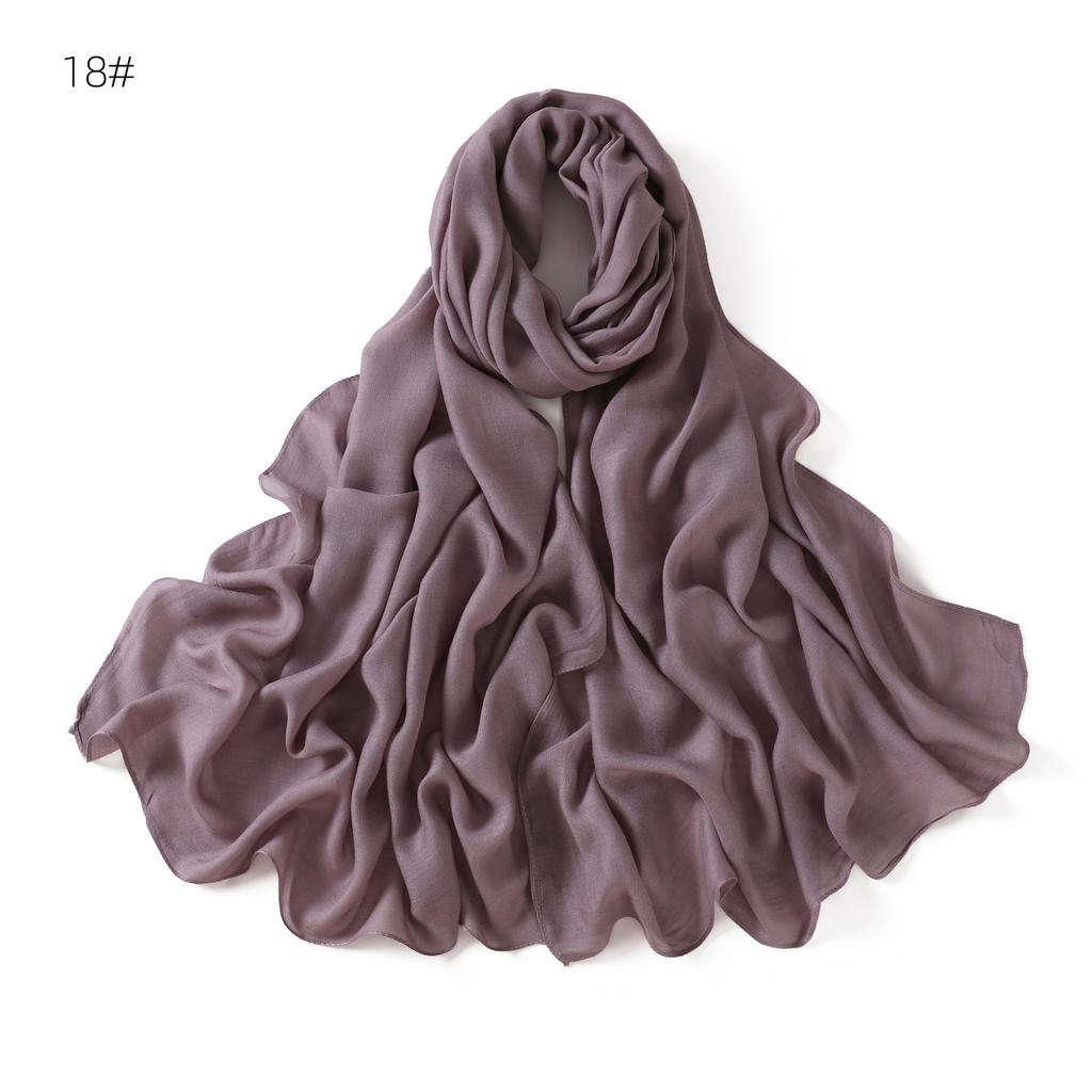 Rayon Viscose Hijab Women Muslim Scarf Shawls Abaya Women Veil Headscarf Wraps Plain Islamic Turban Headbands Foulard