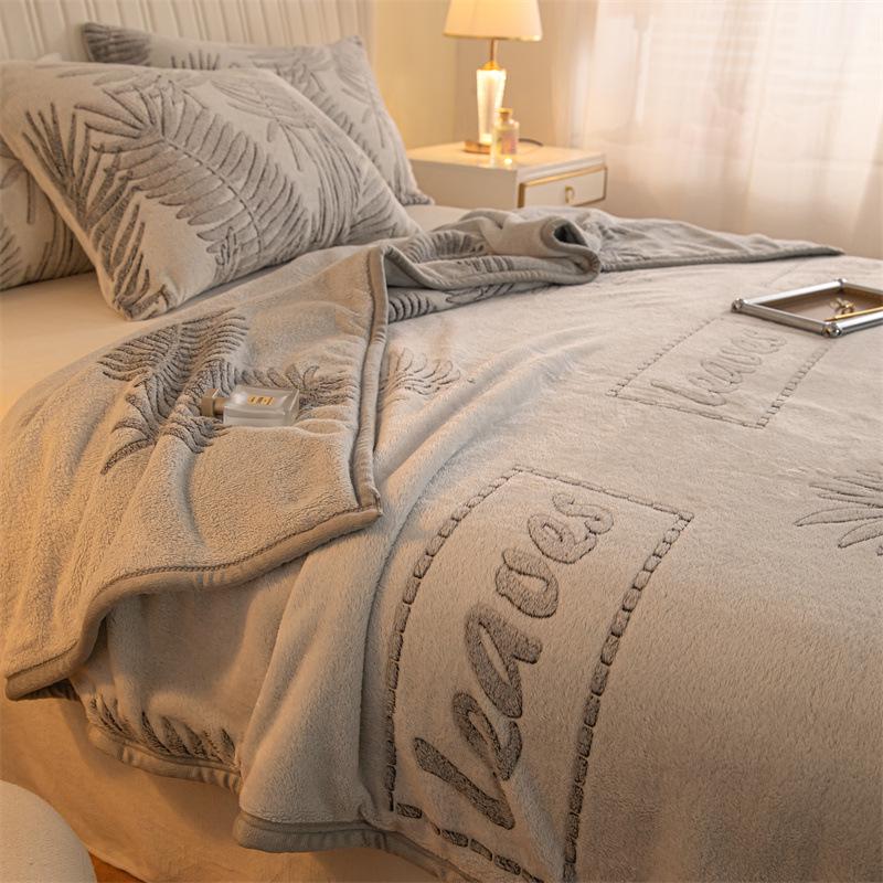 Flannel Snowflake Quilt & Blanket for Sofa or Bed