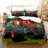 Cartoon Blaze Monster Machines Bettwäsche Set Einzelbett Doppelbett Queen King Vollgröße Einzelbett Doppelbett Bettbezug Kissenbezug Bett Jungen Mädchen Erwachsene