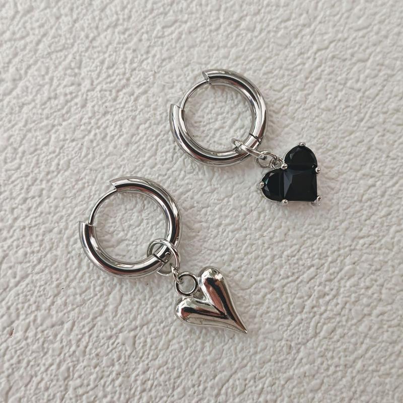 Pink Love Heart Zircon Pendant Earrings For Women Earrings Party Gifts Earrings For Women Jewelry Accessories