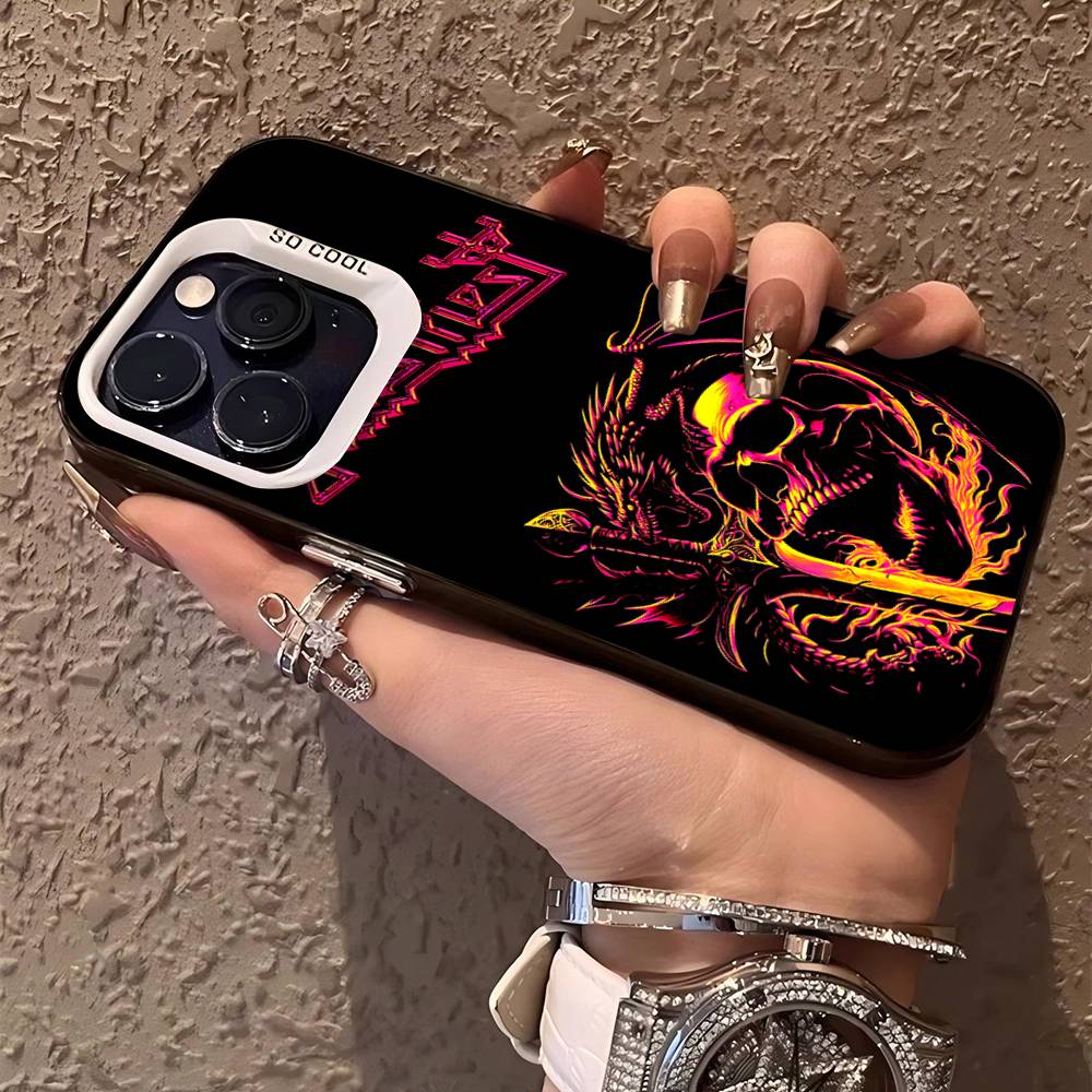 

Band J-Judas P-Priest Phone Case For IPhone 17 16 15 14 11 12 13 Pro Max Pro Plus Colored Silver Cover iPhone 13pro max