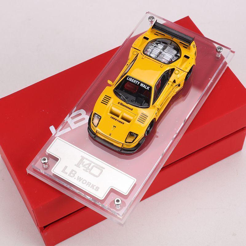 AAYO1 SM 1:64 F40 Supercar LBWK modifiziertes offenes Legierungs-Miniatur-Simulationsauto-Modell, Sammlerstück, Ausstellungsstück, echt auf Lager