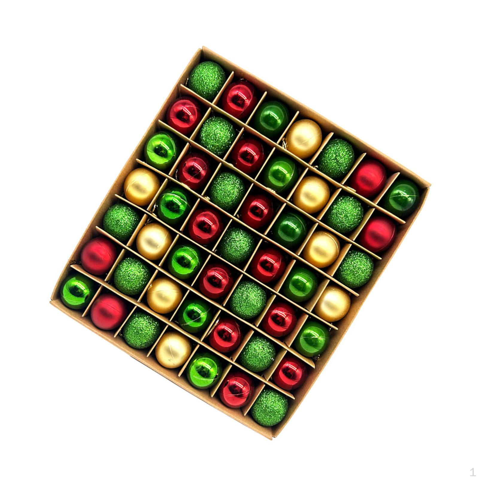 

49 шт. Рождественские шары, подвески на елку, креативные рождественские украшения, поделки, подвешивание для Red Green Gold