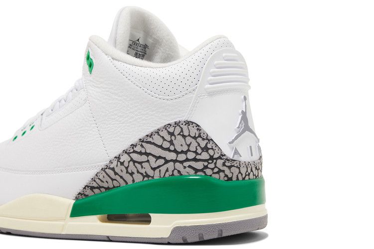 Women's Sneakers Nike Jordan 3 Retro Lucky Green (Women's) White/Lucky Green/Varsity Red/Cement Grey/Sail
