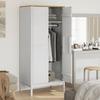 VidaXL Garde-robe FLORO blanc 77x53x171 cm bois massif de pin, armoire de rangement, organisateur de garde-robe, armoire, 374006