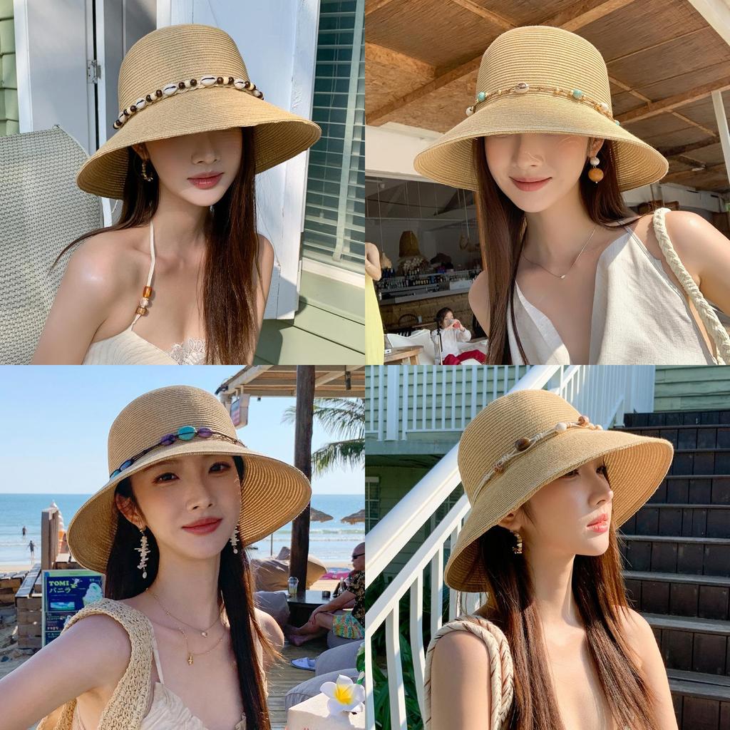 Straw Hat With Wide Brim For Sun Protection And Breathability Perfect For Summer And Vacation