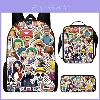 One Piece Backpack Set For Middle School Students Nylon School Bag Pencil Case And Tote Bag