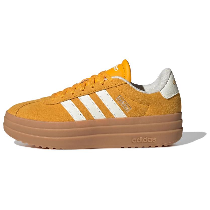 Adidas VL Court Bold Comfortable Versatile Low-Top Skate Shoes Women Sneakers Yellow KJ6854