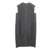 Alexander Mcqueen Wool Blend No Sleeve One Piece 38 Gray Back Zip Women Used