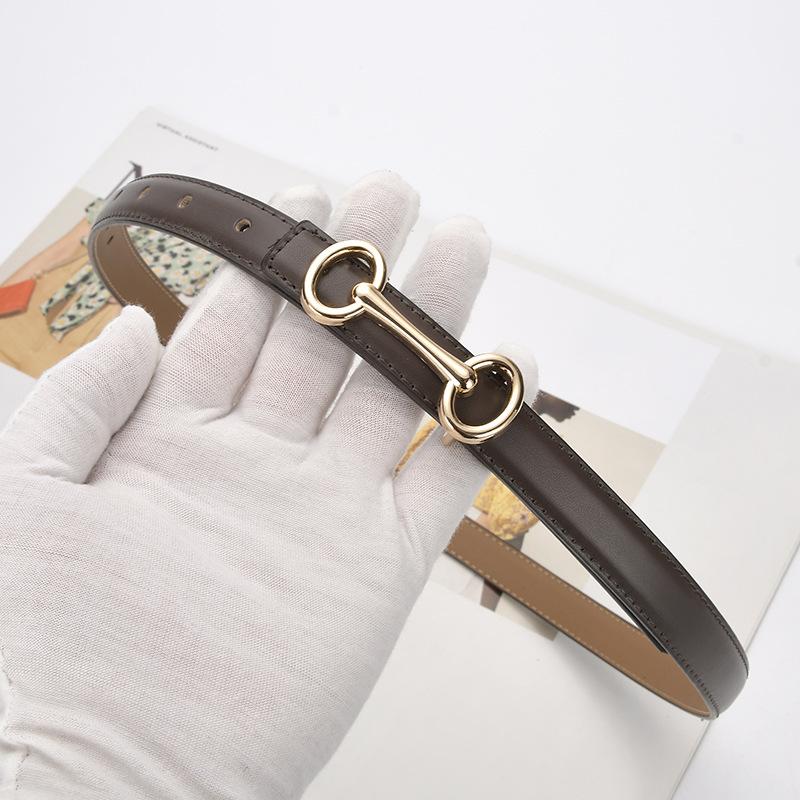 Four Seasons Available New Leather Belt Women'S Simple Fashion Versatile Belt Women'S Jeans Western Pants Paired With Pants Belt