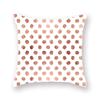 45X45CM Pink Shiny Polka Dot Alphabet Geometric Simple Pillow Cover Bed Sofa Car Office Seat Cushion  Home Decoration