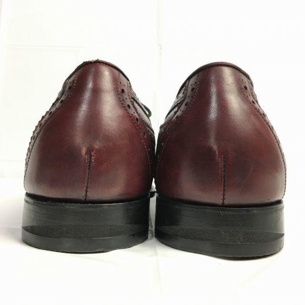 80s-90s Vintage Rare LORY PED Long Wingtip Business Shoes Burgundy Big Size 29.0-30.0(USED)