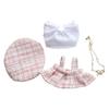 4 Pieces 17cm Mini Doll Clothes Set Cute Suit Costumes Clothing Girl Outfits for Labubu Doll