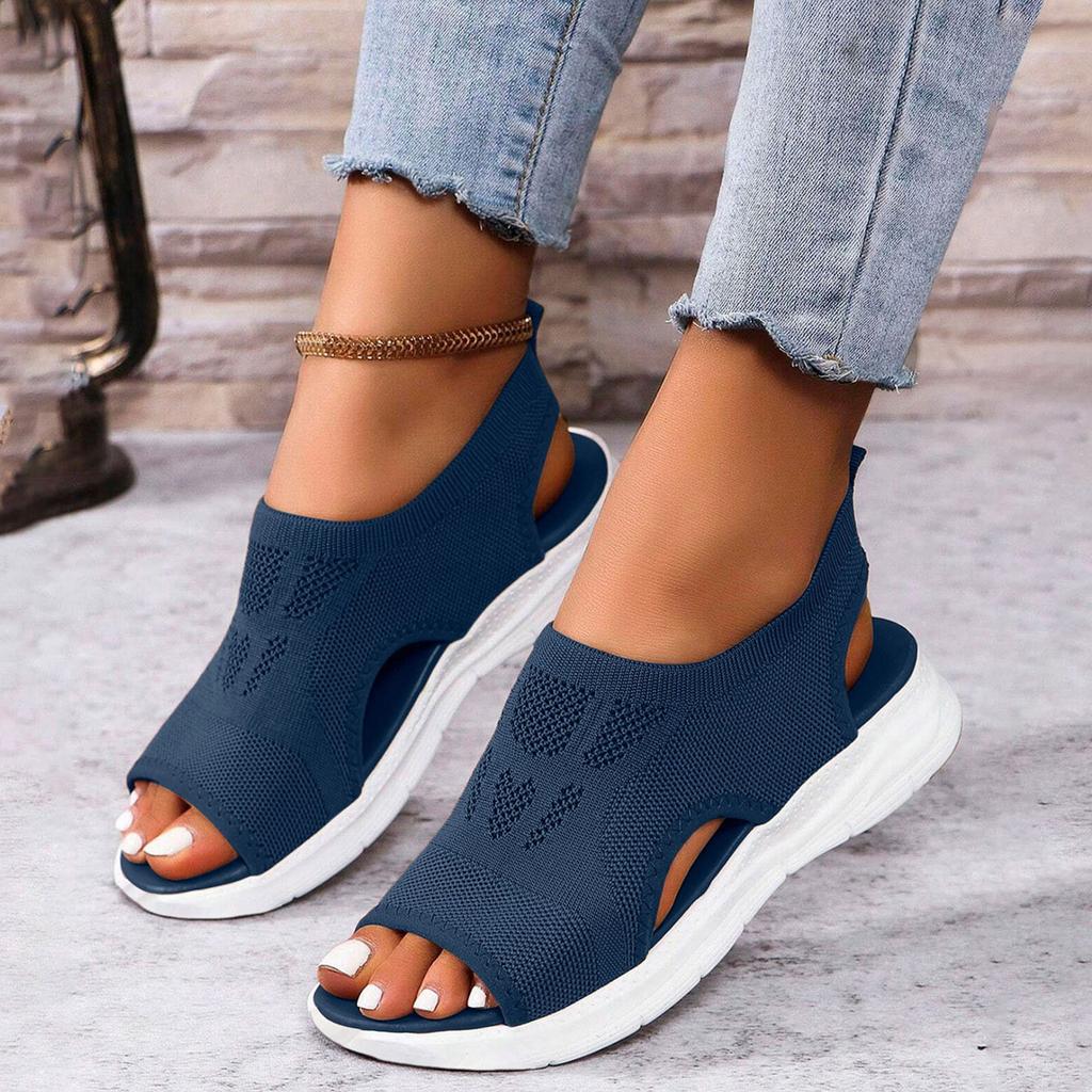 Síťované sandály na silné podrážce pro ženy Prodyšné ortopedické sandály pro ženy Pohodlné sandály na chůzi a tenis Dámské sandály Ultra Comfort