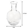 Mizusaki Glass Sake Bottle, Approx. 190ml, No. 61 CR, Made In Japan, MKG-870061