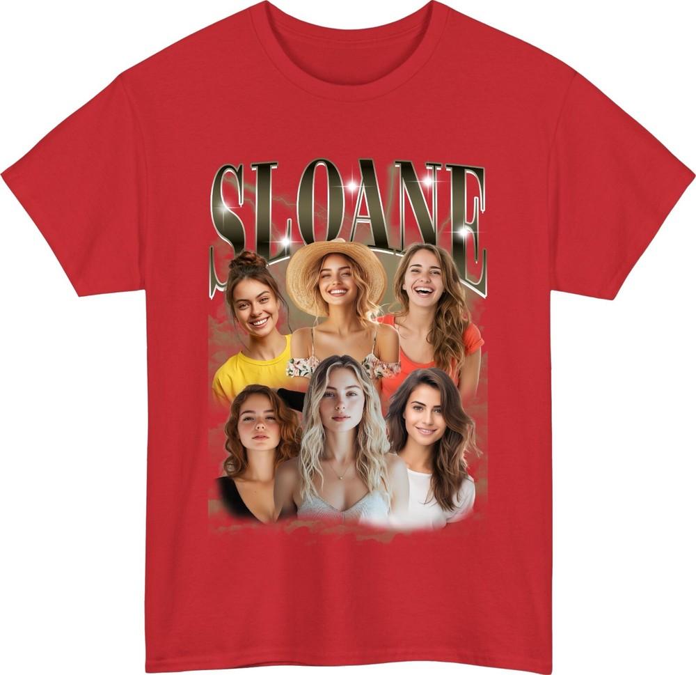Personalised Bootleg TShirt Custom Photo Name Birthday Party Gift Tee Top S