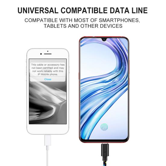 OLAF Universal 1M Nylon Woven Wire Micro USB Phone Charger Sync Data Cable Cord