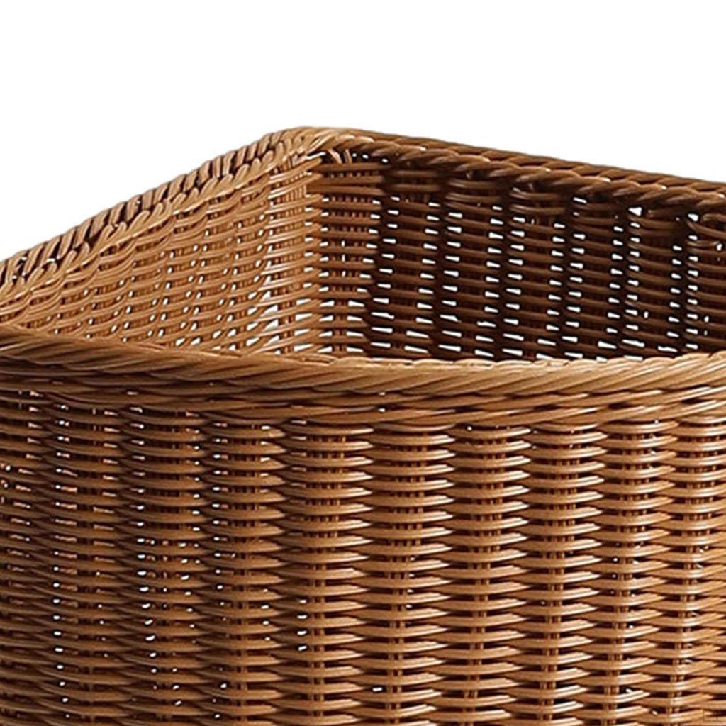 Corner Basket Decorative Multipurpose Imitation Rattan Triangle Organizer Home Decor for Sundries