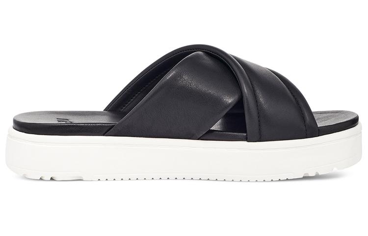 UGG Rubber Sole Slide Slippers Women's Black 1128635-BLLE