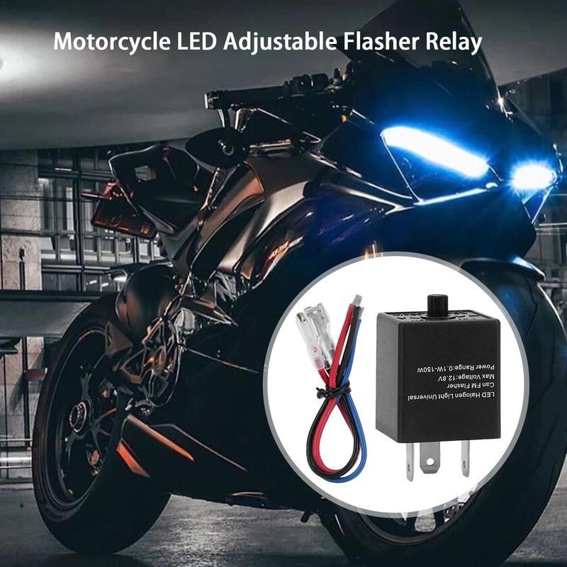 Automotive Electronic Flashers Signals Flasher Relay Electronic Flashers Adjustable Efficient For Cars Motorcycles