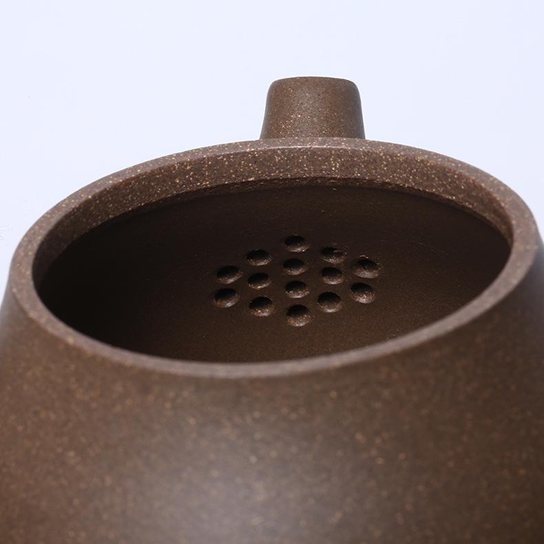 Handmade Yixing Purple Clay Teapot Set - Antique-Style Tangyu Side Handle