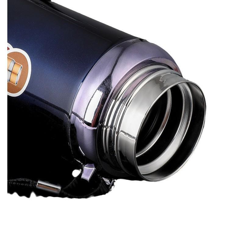 316 Stainless Steel Large Capacity Travel Thermos with Portable Sling
