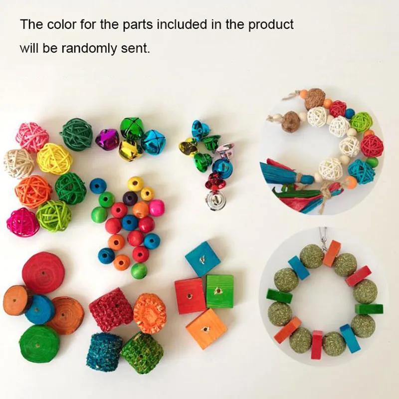 Bird Parrot Chew Toy Cotton Rope Birds Toy Bite Bridge Bird Tearing Toys Cockatiels Training Hang Swings Birds Cage Supplies