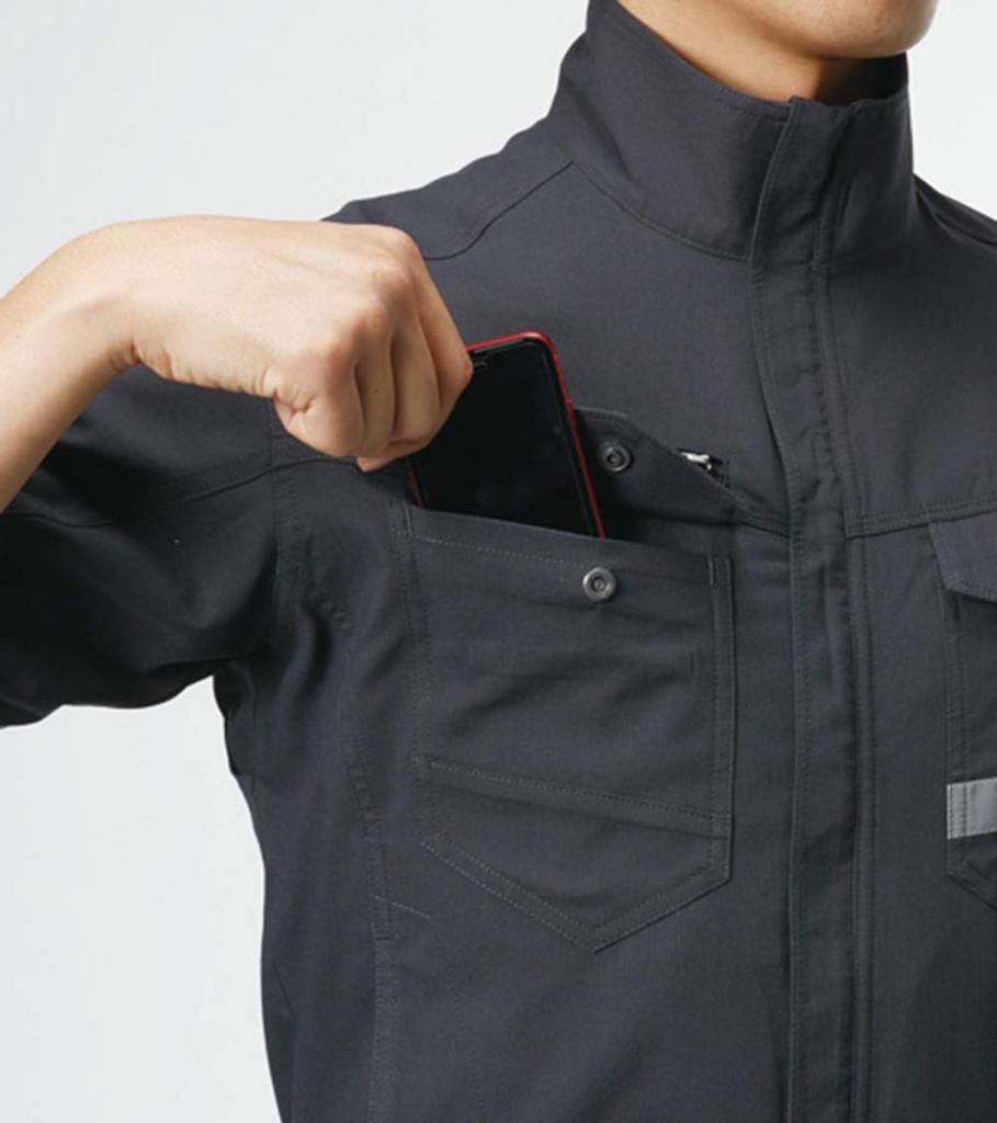 BURTLE Short Sleeve Jacket (Unisex) 9096 Viper Size 34 M [Static Control, Sweat-Wicking, Quick-Drying, Stretch]