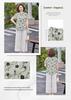 2026 Stylish Summer Two-Piece Set for Middle-Aged Women, Chinese Style Top & Outfit