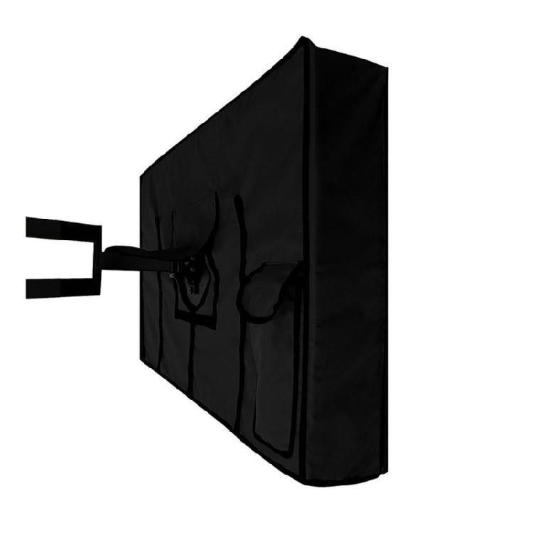 Universal Television Cover Heavy Duty Waterproof Dustproof Fabric Scratch Protections with Convenient Storage Pocket