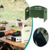 Foldable Gas Stove Windproof Screen with Storage Layer Cooking Burner Wind Deflector Ultra-Light Portable for Camping Picnic