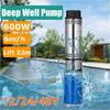 600W 12V/24V/48V 22m High Lift Deep Well Pump DC Screw Submersible Pump Agricultural Irrigation Solar Water Pump