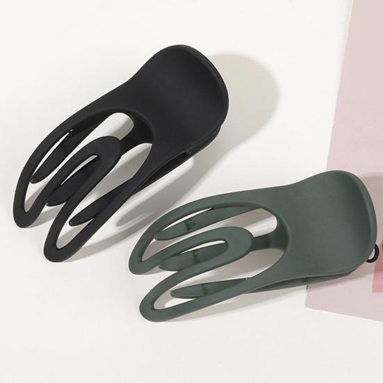 Women Hair Clip Hollow Out Matte Texture Decorate Anti-slip Hair Decoration Elastic Hold Tightly Women Hairpin Hair Accessory