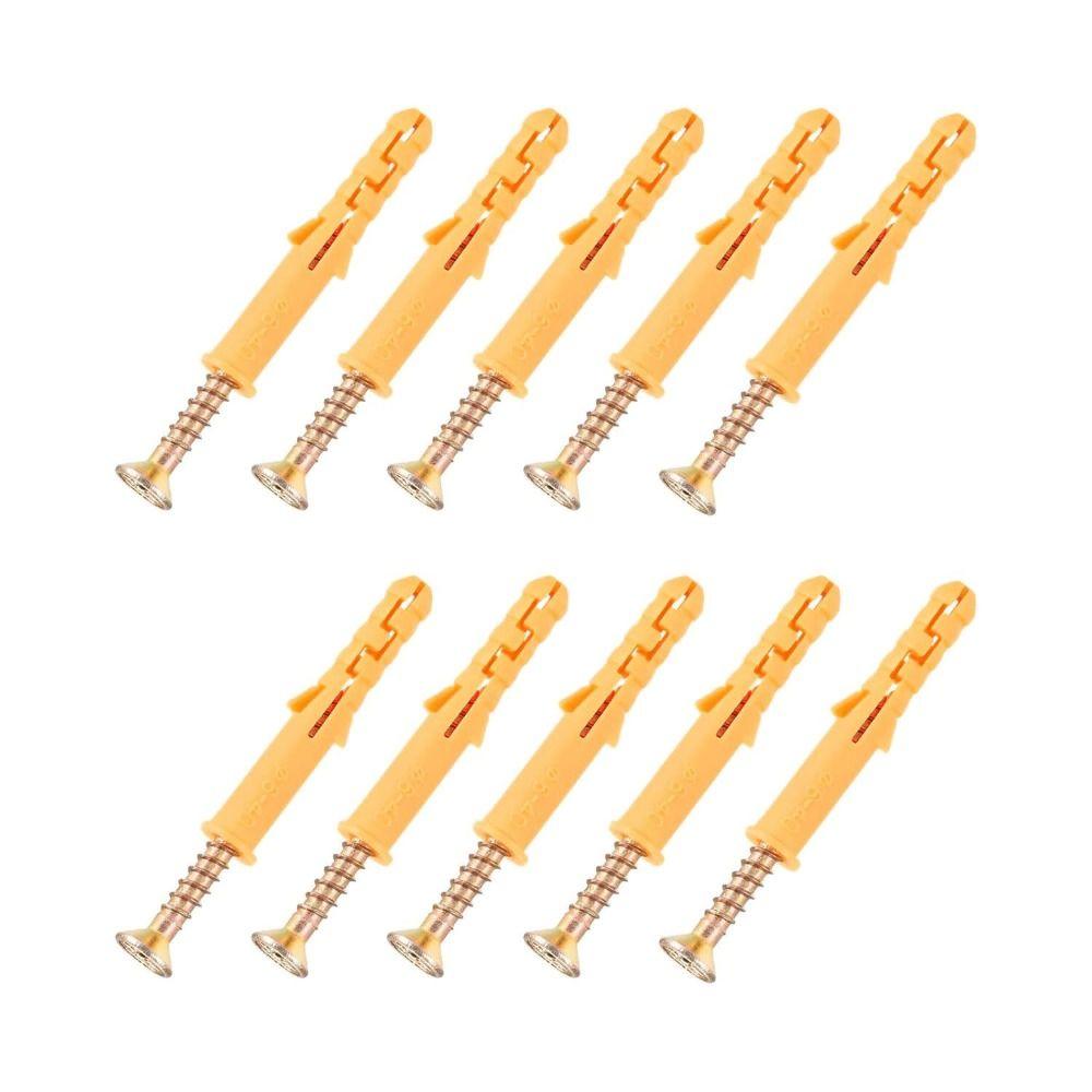 

Self Drilling Expansion Screw Plastic Wall Screws New Wall Plug Anchor 38pcs M6x30