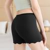 Seamless Ice Silk Anti-Exposure Plus Size Women's Safety Shorts with Non-Curling Edges