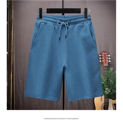 Pantaloncini Estivi Taglie Forti a Cinque Quarti da Uomo Sportivi Puro Cotone Pantaloni da Spiaggia Lavorati a Maglia Casual Sottili Pantaloni da Uomo Transfrontalieri Ingrosso