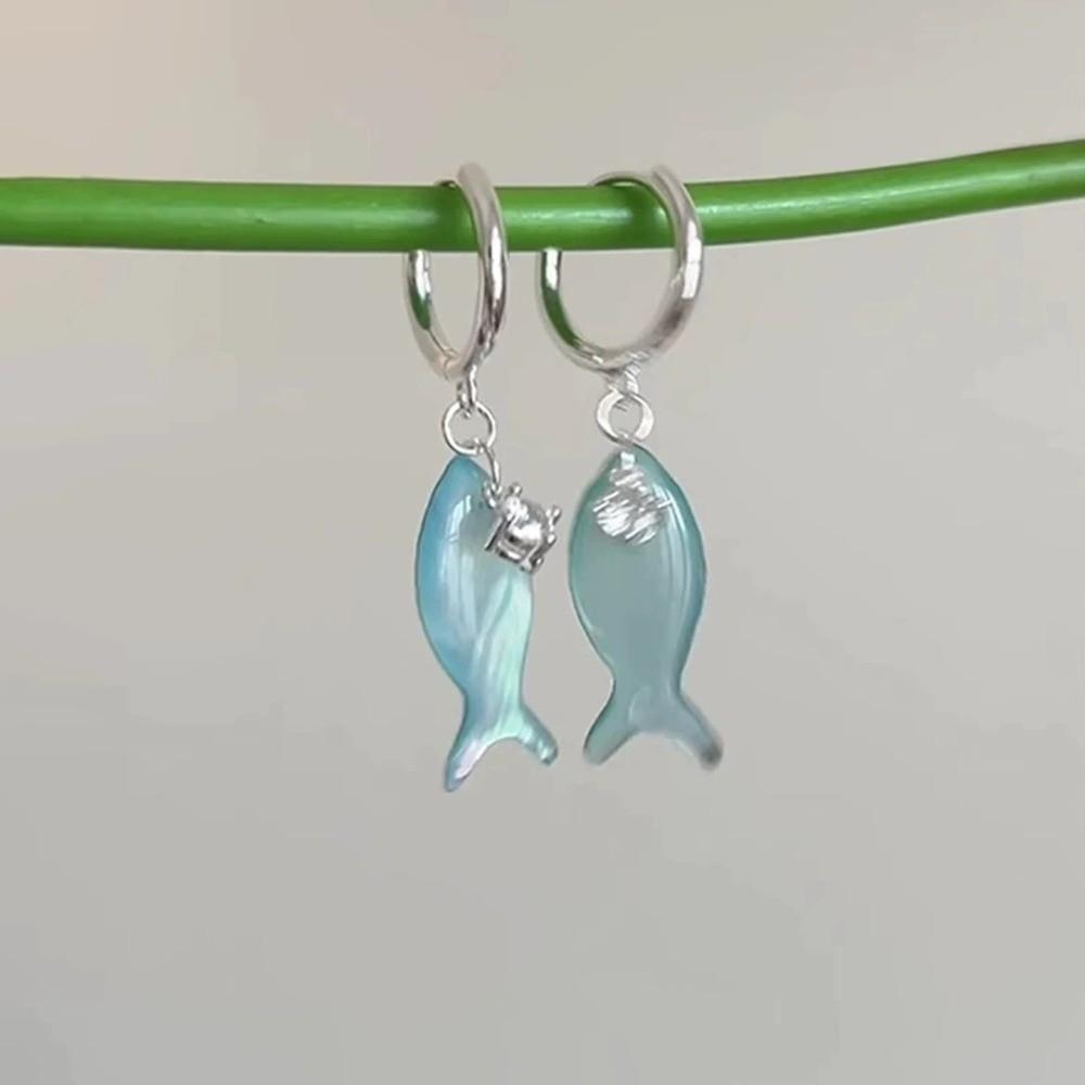 Zirkon Hängeohrringe Harz Sommer Schmuck Mode Fisch Anhänger Ohrringe Tägliches Tragen