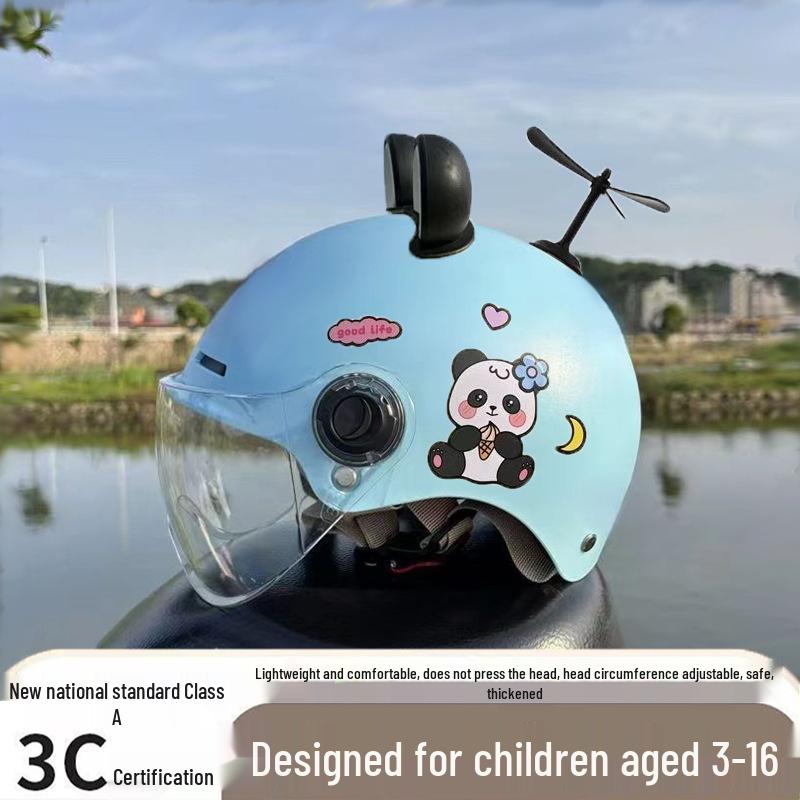 Ultra-Light Breathable Kids' 3C Electric Vehicle Helmet with Sun Protection, for Boys & Girls