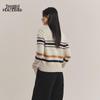 Peacebird Women's Colorblock High-Neck Double-Zip Knit Cardigan
