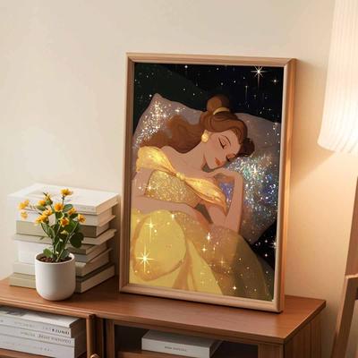 DIY Diamond Painting Sleeping Beauty Cross Stitch Kit Mosaic Art Diamond Painting Full Circle Diamond Home Decoration