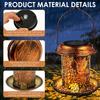 Solar Lantern Bird Feeder for Outside Hummingbird Metal Wild Bird Feeder Hanging Outdoor Garden Ornament Waterproof Light
