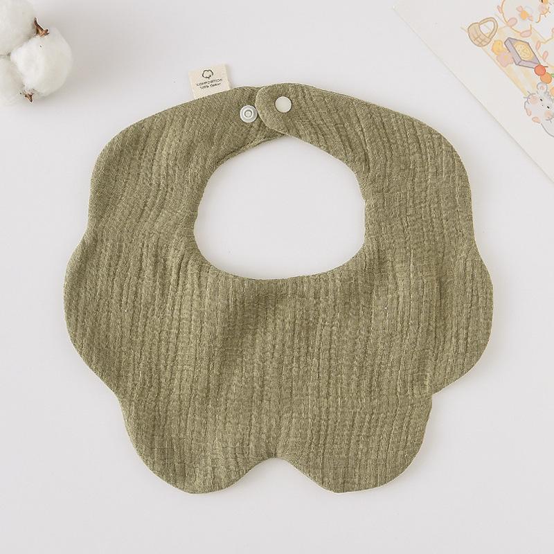 360-Degree Pure Cotton Petal Baby Drool Bib